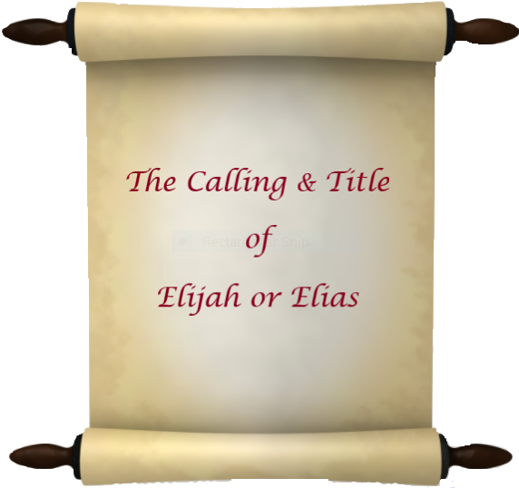 Calling of Elijah-Elias